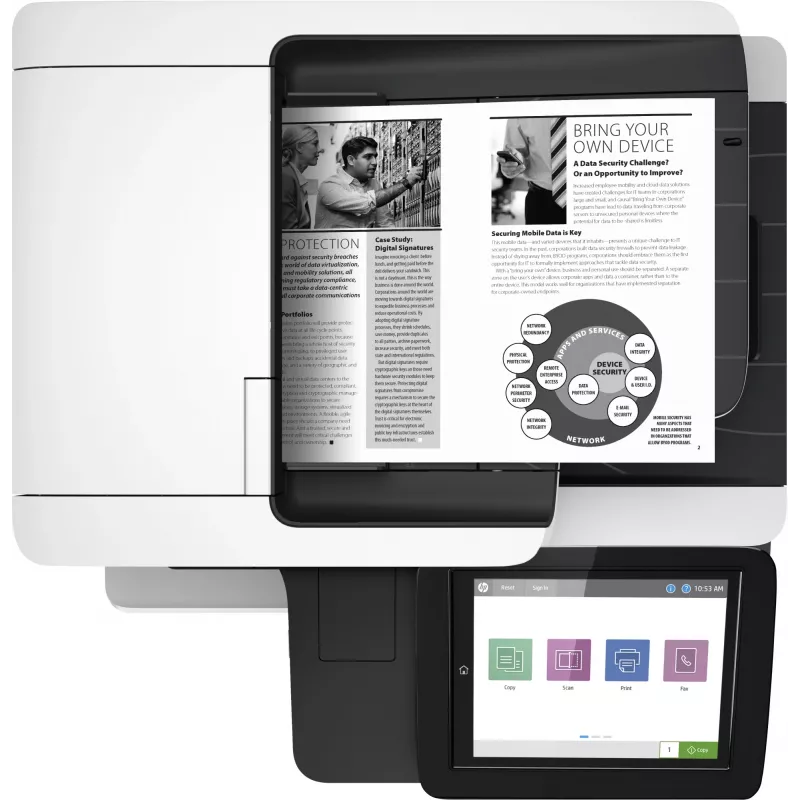 HP LaserJet Enterprise MFP M528dn, laser, impressão mono, 1200 x 1200 DPI, A4, impressão direta, preto, branco