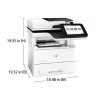 HP LaserJet Enterprise MFP M528dn, laser, impressão mono, 1200 x 1200 DPI, A4, impressão direta, preto, branco