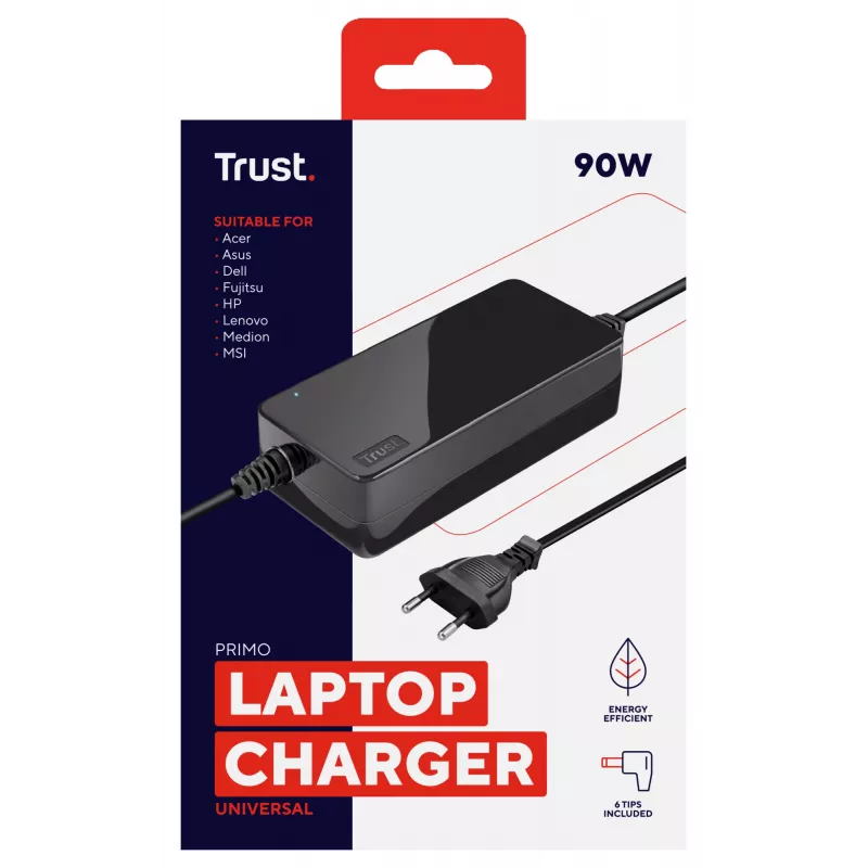 Carregador universal para portátil Trust Primo 90W