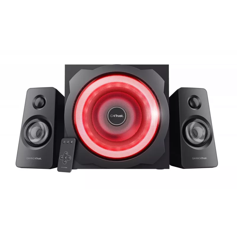 Conjunto de altifalantes Trust GXT 629 Tytan 60 W universal preto 2.1 canais 15 W