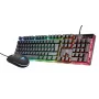 Teclado e rato Trust GXT 838 Azor incluídos gaming USB preto