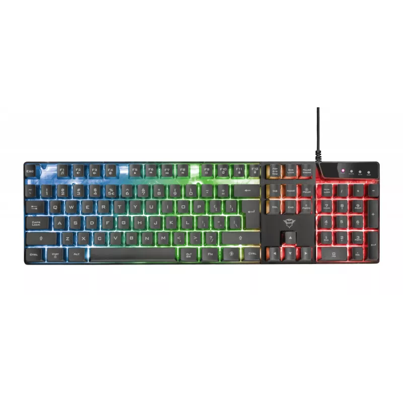 Teclado e rato Trust GXT 838 Azor incluídos gaming USB preto