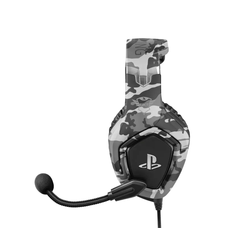 Trust GXT 488 Forze PS4 Headset, com fios, arco de cabeça, gaming, preto, cinzento