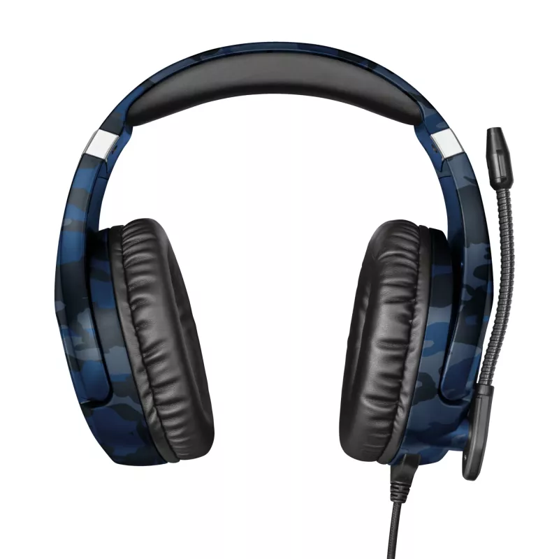 Trust GXT 488 Forze PS4 Headset com fios, arco de cabeça, gaming, preto, azul