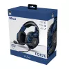 Trust GXT 488 Forze PS4 Headset com fios, arco de cabeça, gaming, preto, azul