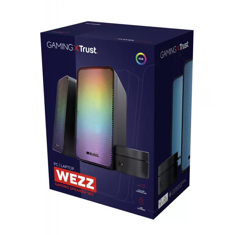 Trust GXT 611 Wezz conjunto de altifalantes 6 W PC/portátil preto 2.0 canais 3 W