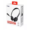 Trust 24659 Auscultadores/headset com fios, arco de cabeça, chamadas/música, preto