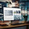 StarTech.com filtro anti-luz azul 24 polegadas 16:9, filtro de ecrã de luz azul para monitor de computador de 24 polegadas, reduz a fadiga ocular, opções de montagem dupla, conforme TAA