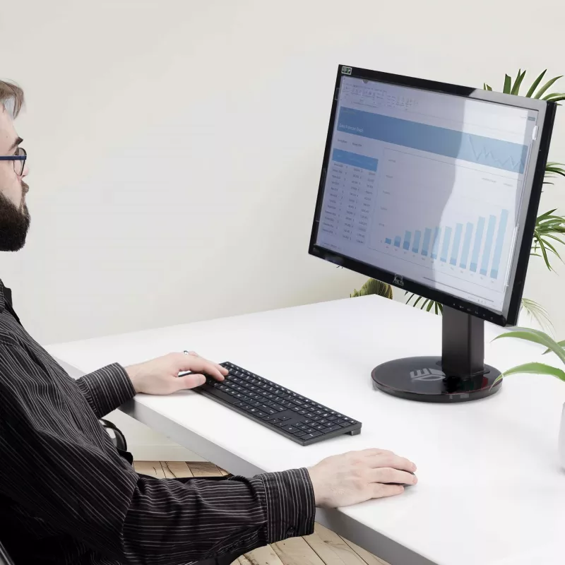 StarTech.com filtro anti-luz azul 24 polegadas 16:9, filtro de ecrã de luz azul para monitor de computador de 24 polegadas, reduz a fadiga ocular, opções de montagem dupla, conforme TAA