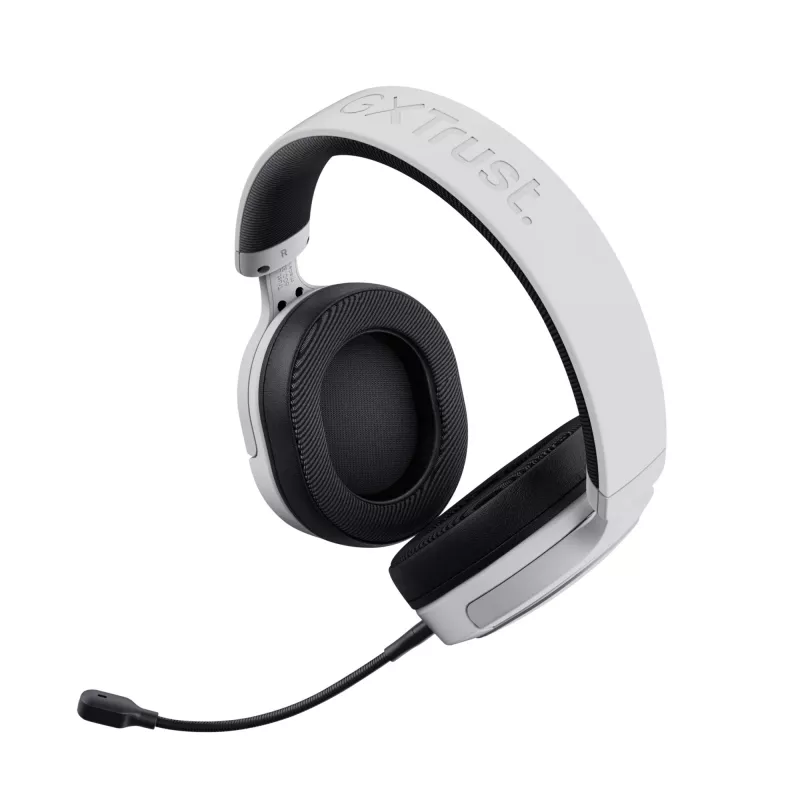 Trust GXT 498 Forta Headset com fios, arco de cabeça, gaming, preto, branco