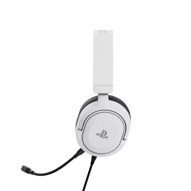 Trust GXT 498 Forta Headset com fios, arco de cabeça, gaming, preto, branco