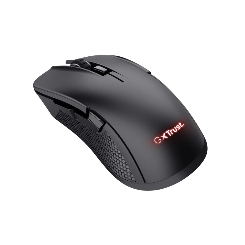 Trust GXT 923 YBAR Rato gaming, destro, RF sem fios, ótico, 7200 DPI