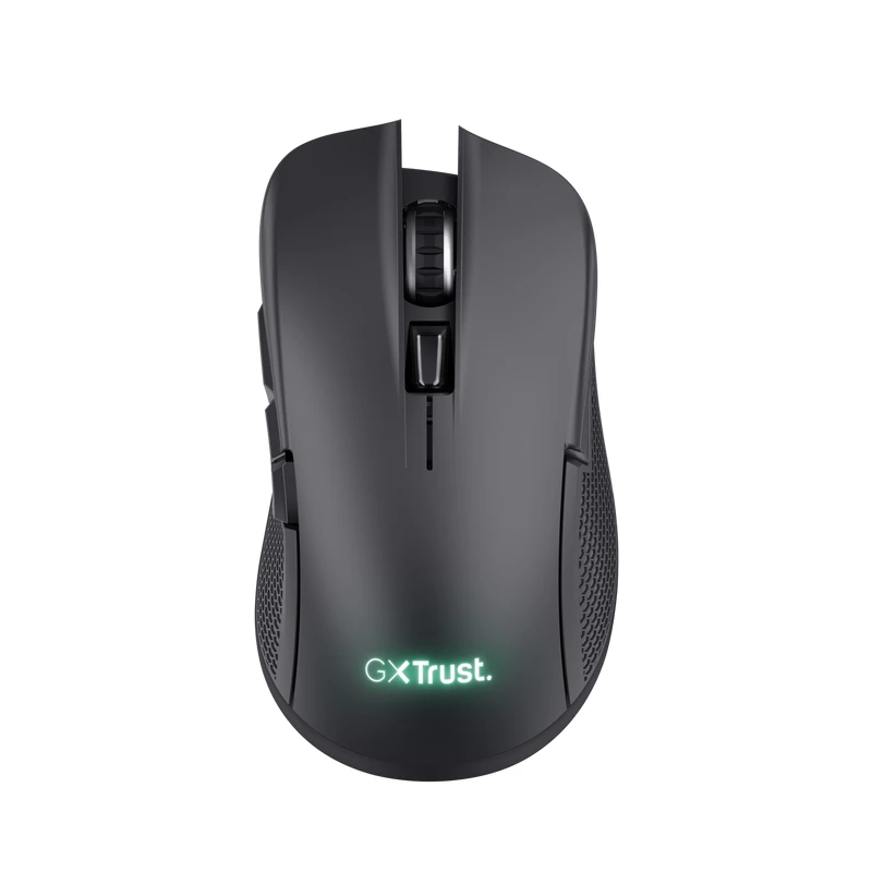 Trust GXT 923 YBAR Rato gaming, destro, RF sem fios, ótico, 7200 DPI