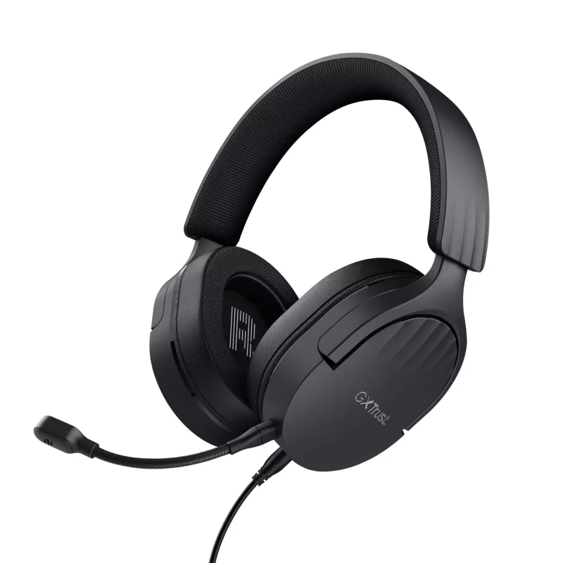 Trust GXT 489 FAYZO Headset com fios, arco de cabeça, gaming, preto
