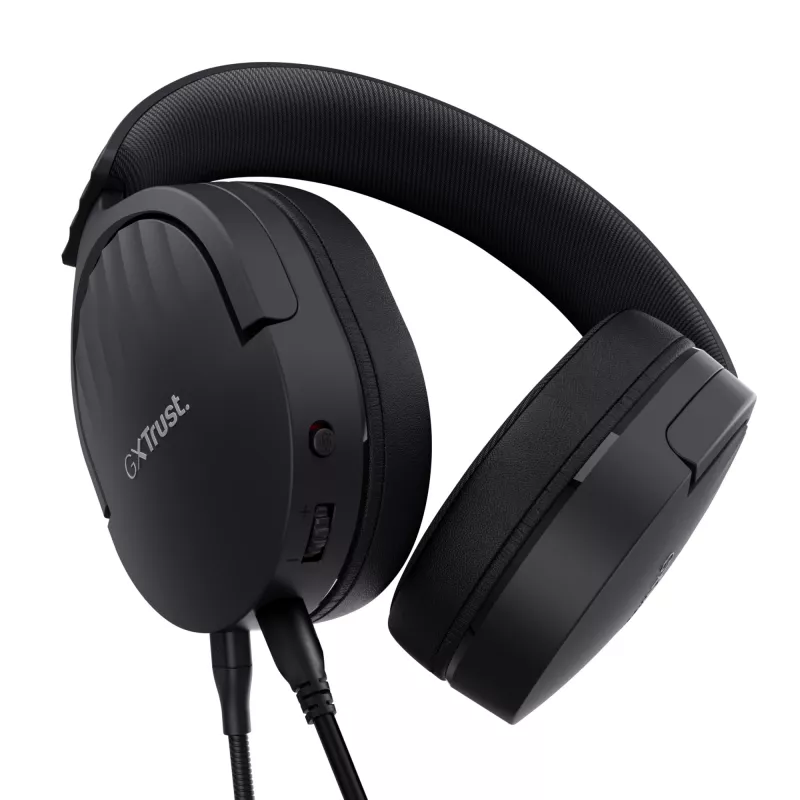 Trust GXT 489 FAYZO Headset com fios, arco de cabeça, gaming, preto