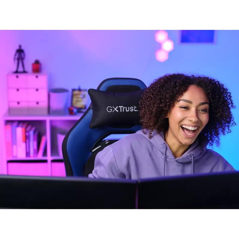 Trust GXT 714 RUYA Cadeira gaming universal preta, azul