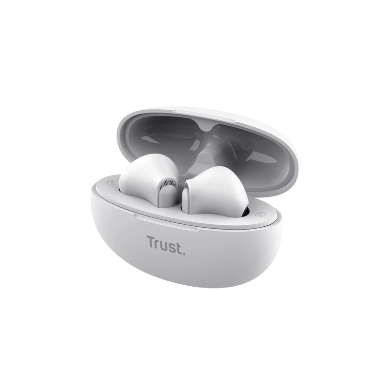 Trust Yavi Headset True Wireless Stereo (TWS) auscultadores in-ear chamadas/música USB Type-C Bluetooth branco