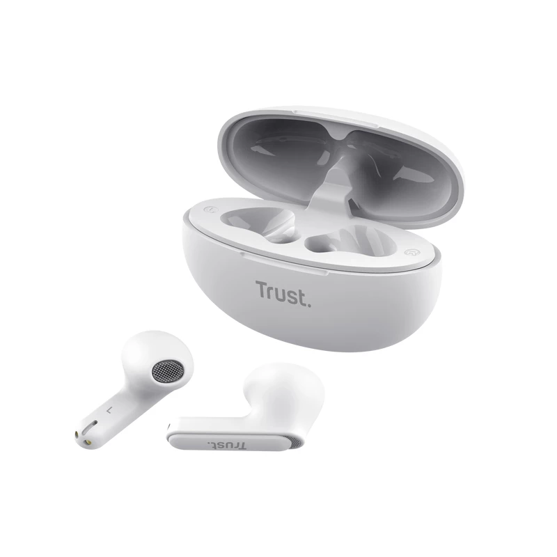 Trust Yavi Headset True Wireless Stereo (TWS) auscultadores in-ear chamadas/música USB Type-C Bluetooth branco