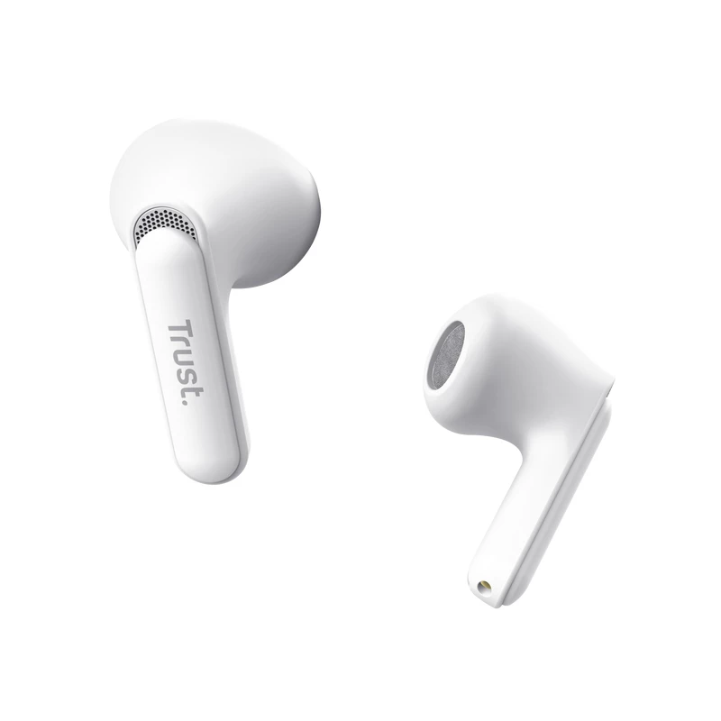 Trust Yavi Headset True Wireless Stereo (TWS) auscultadores in-ear chamadas/música USB Type-C Bluetooth branco