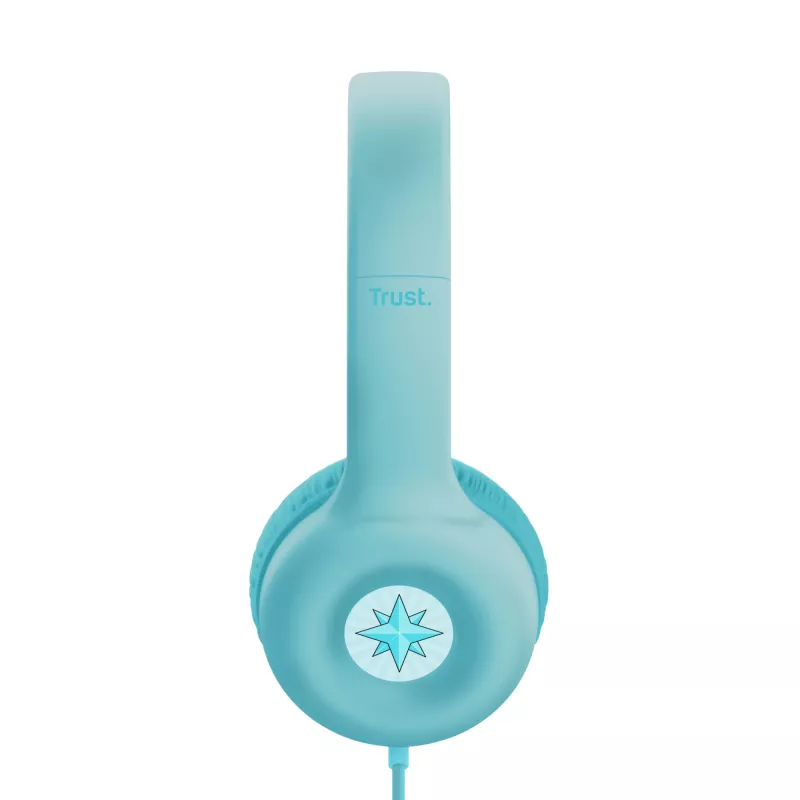 Trust Nouna Headset com fios, arco de cabeça, chamadas/música, ciano