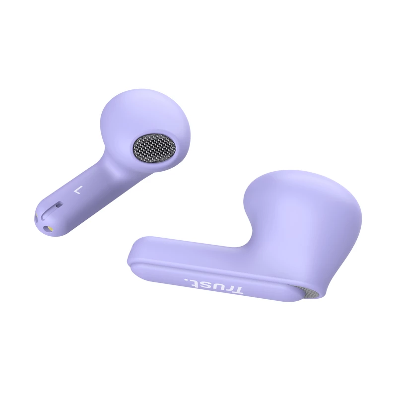 Trust Yavi Headset True Wireless Stereo (TWS) in-ear chamadas/música USB Type-C Bluetooth roxo