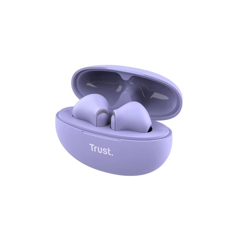 Trust Yavi Headset True Wireless Stereo (TWS) in-ear chamadas/música USB Type-C Bluetooth roxo