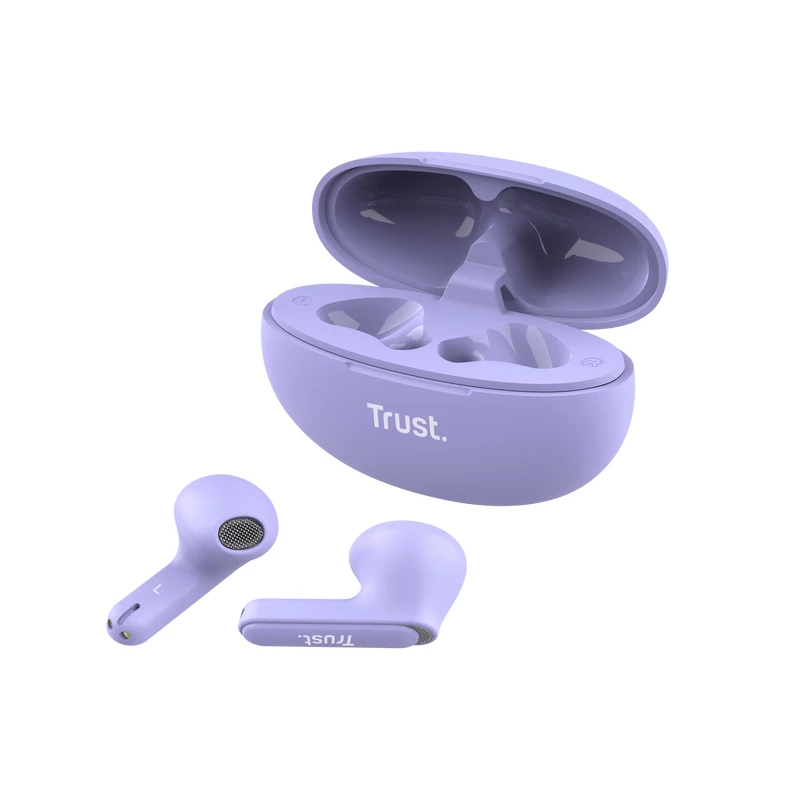 Trust Yavi Headset True Wireless Stereo (TWS) in-ear chamadas/música USB Type-C Bluetooth roxo