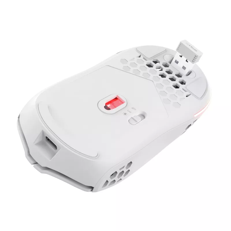 Trust GXT 929 Helox Rato gaming, destro, RF sem fios, ótico, 4800 DPI