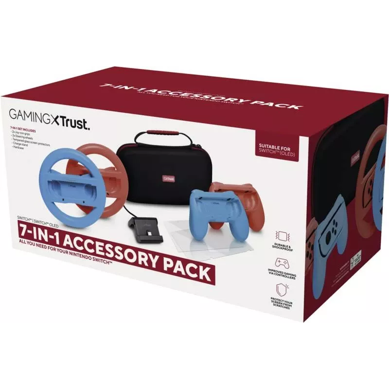 Trust GXT 1249 pacote de acessórios 7 em 1 para Nintendo Switch