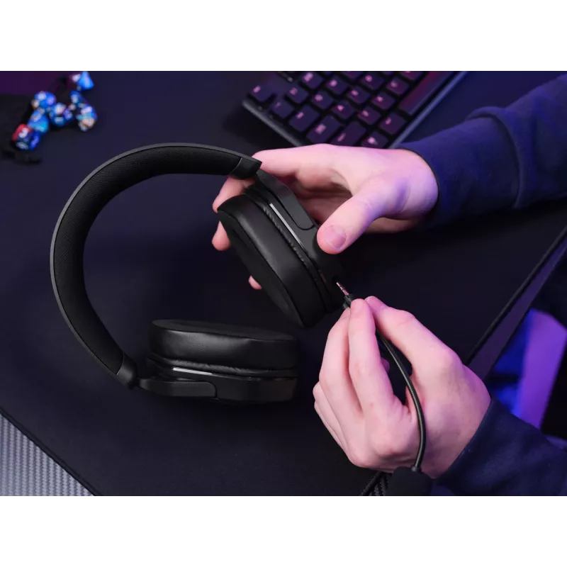 Trust GXT492 Carus Headset com fios, arco de cabeça, gaming, preto