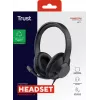 Trust Ayda Max Headset com fios, arco de cabeça, escritório/call center, preto