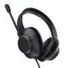 Trust Ayda Max USB Headset com fios, arco de cabeça, escritório/call center, USB Type-C / USB Type-A, preto