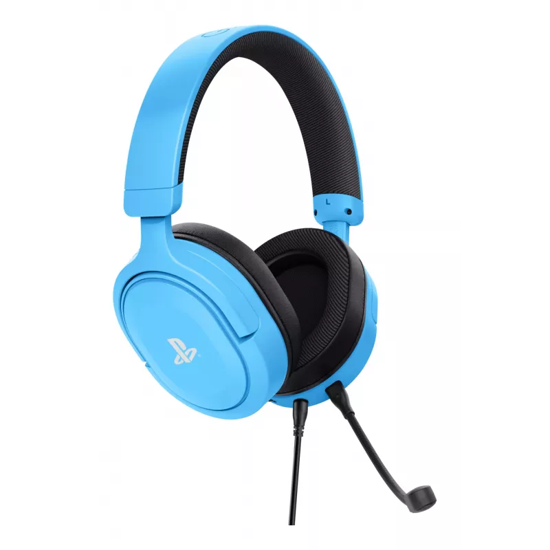 Trust GXT 498B Forta Headset com fios com arco de cabeça gaming azul