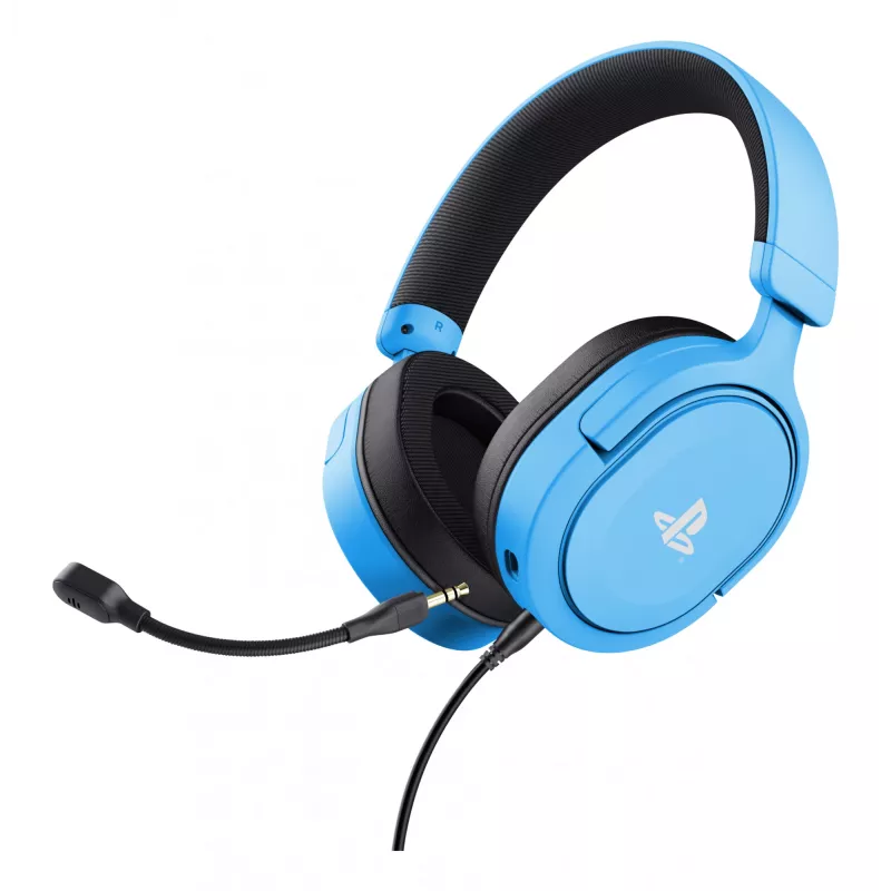 Trust GXT 498B Forta Headset com fios com arco de cabeça gaming azul