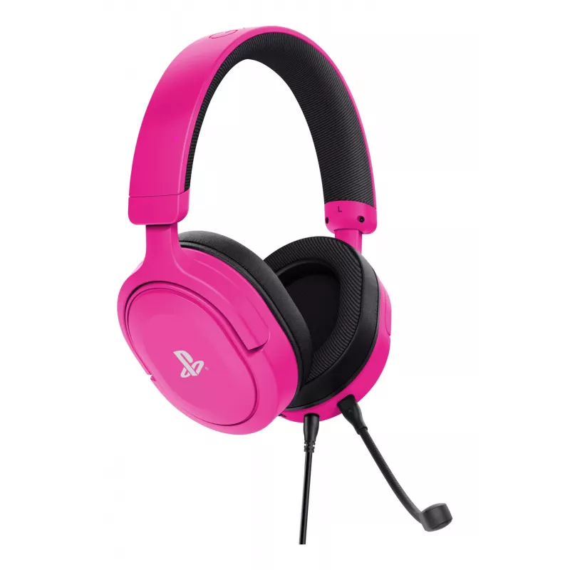 Trust GXT 498P Forta Headset com fios, arco de cabeça, gaming, rosa