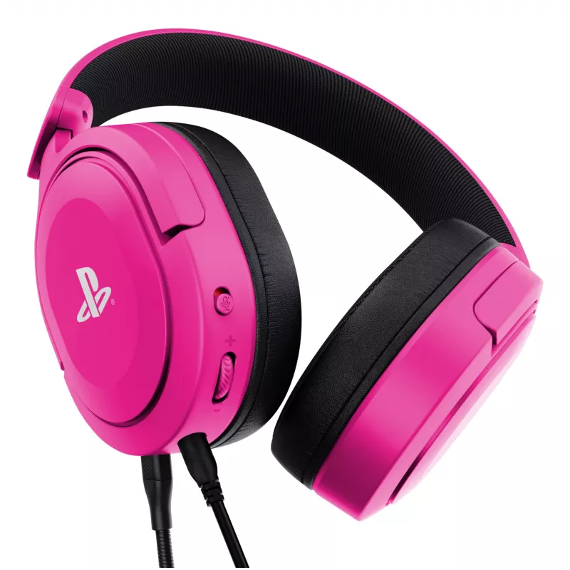 Trust GXT 498P Forta Headset com fios, arco de cabeça, gaming, rosa