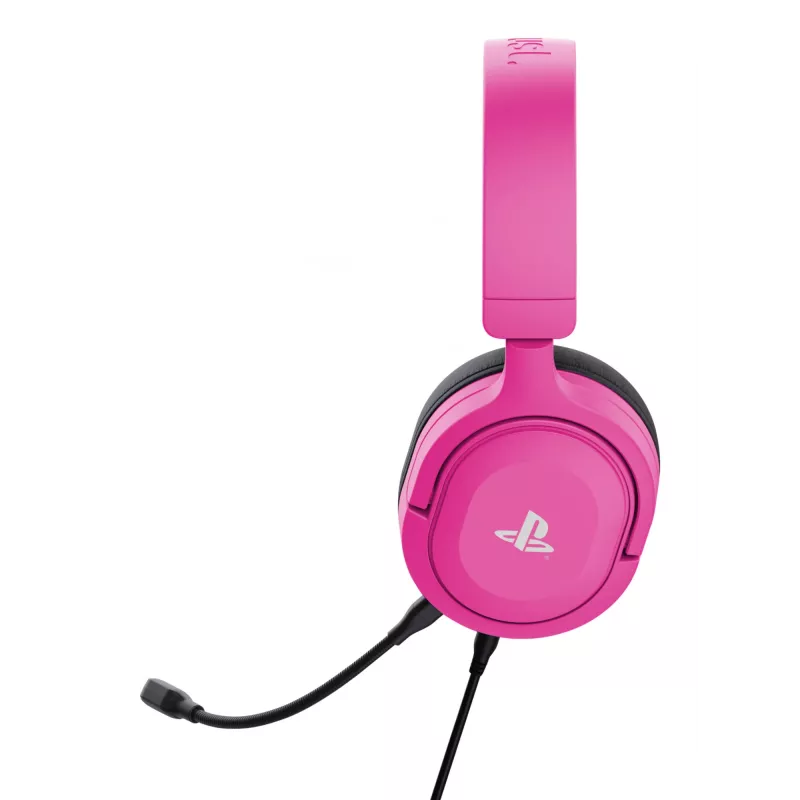 Trust GXT 498P Forta Headset com fios, arco de cabeça, gaming, rosa