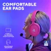 Trust GXT 498P Forta Headset com fios, arco de cabeça, gaming, rosa