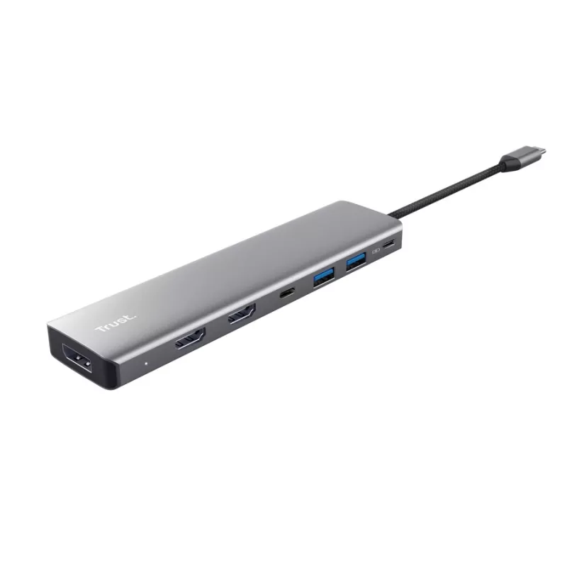 Hub de interfaces Trust 25661 USB Type-C alumínio