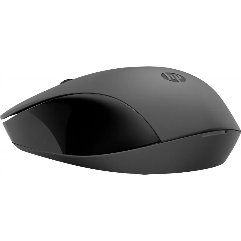 Rato sem fios HP 150, ambidestro, ótico, RF sem fios, 1600 dpi, preto