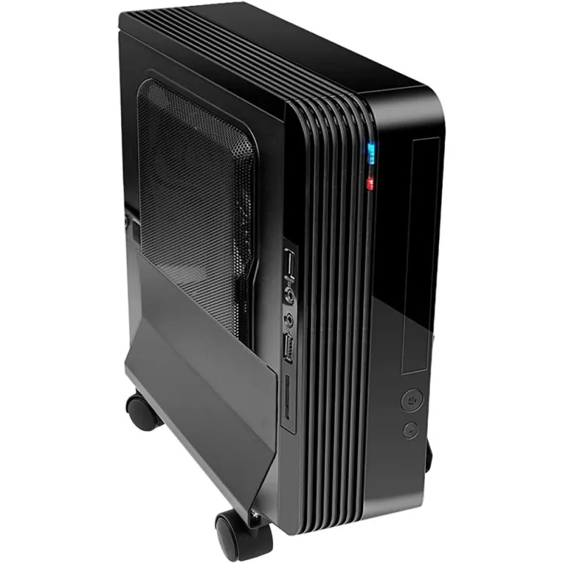 Techly ICA-CS 34 suporte para CPU/PC com rodas, ajustável, metálico, preto