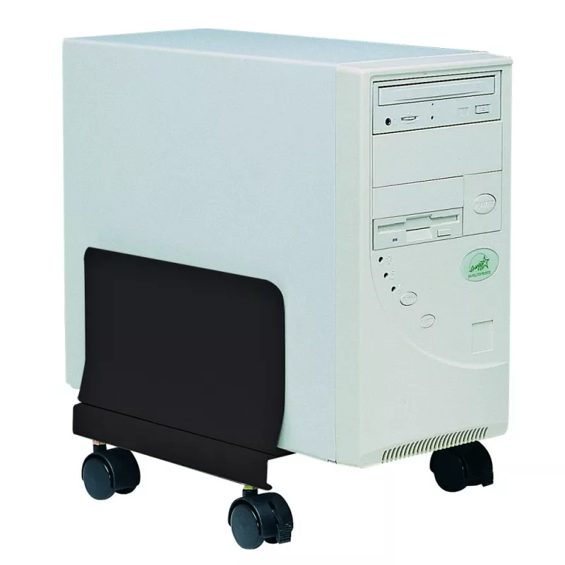 Techly ICA-CS 34 suporte para CPU/PC com rodas, ajustável, metálico, preto