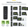 Carregador de parede StarTech.com 140W USB-C, 3x USB-C/1x USB-A, PD 3.1 fonte de alimentação GaN internacional para MacBook/Dell XPS/Inspiron