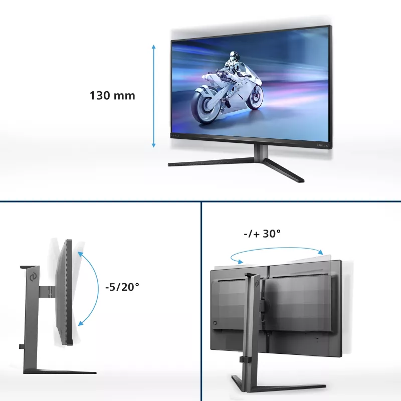 Monitor de computador Philips Evnia 32M2N6800M/00 80 cm (31,5 polegadas) 3840 x 2160 píxeis 4K Ultra HD LCD cinzento