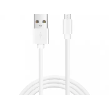 Cabo de sincronização/carregamento Sandberg MicroUSB 1m SAVER, 1 m, Micro-USB A, USB A, branco