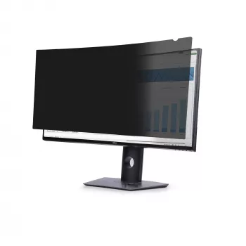 Filtro de privacidade StarTech.com para monitor curvo ultrawide Dell P3424WE 21:9, filtro de dupla face mate/brilhante, proteção de ecrã para monitor de computador, em conformidade com TAA