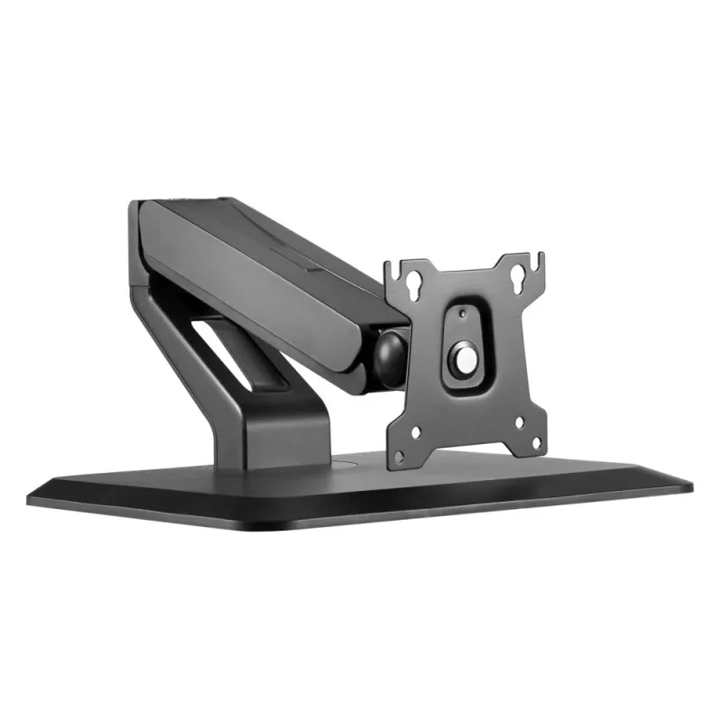 Techly ICA-LCD 35TS suporte de secretária para monitor tátil, 17-32 polegadas, até 10 kg, VESA 75x75/100x100, mola a gás, preto