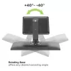 Techly ICA-LCD 35TS suporte de secretária para monitor tátil, 17-32 polegadas, até 10 kg, VESA 75x75/100x100, mola a gás, preto