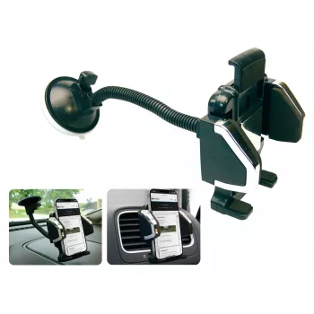 Suporte universal para telemóvel Sandberg para automóvel, telemóvel/smartphone, suporte passivo, automóvel, preto