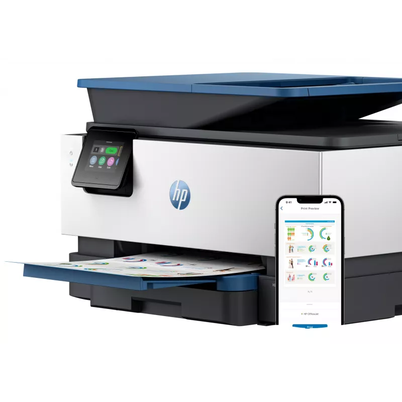 Impressora multifunções a cores sem fios HP OfficeJet Pro 9125e, Instant Ink; impressão frente e verso